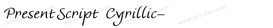 PresentScript Cyrillic字体转换